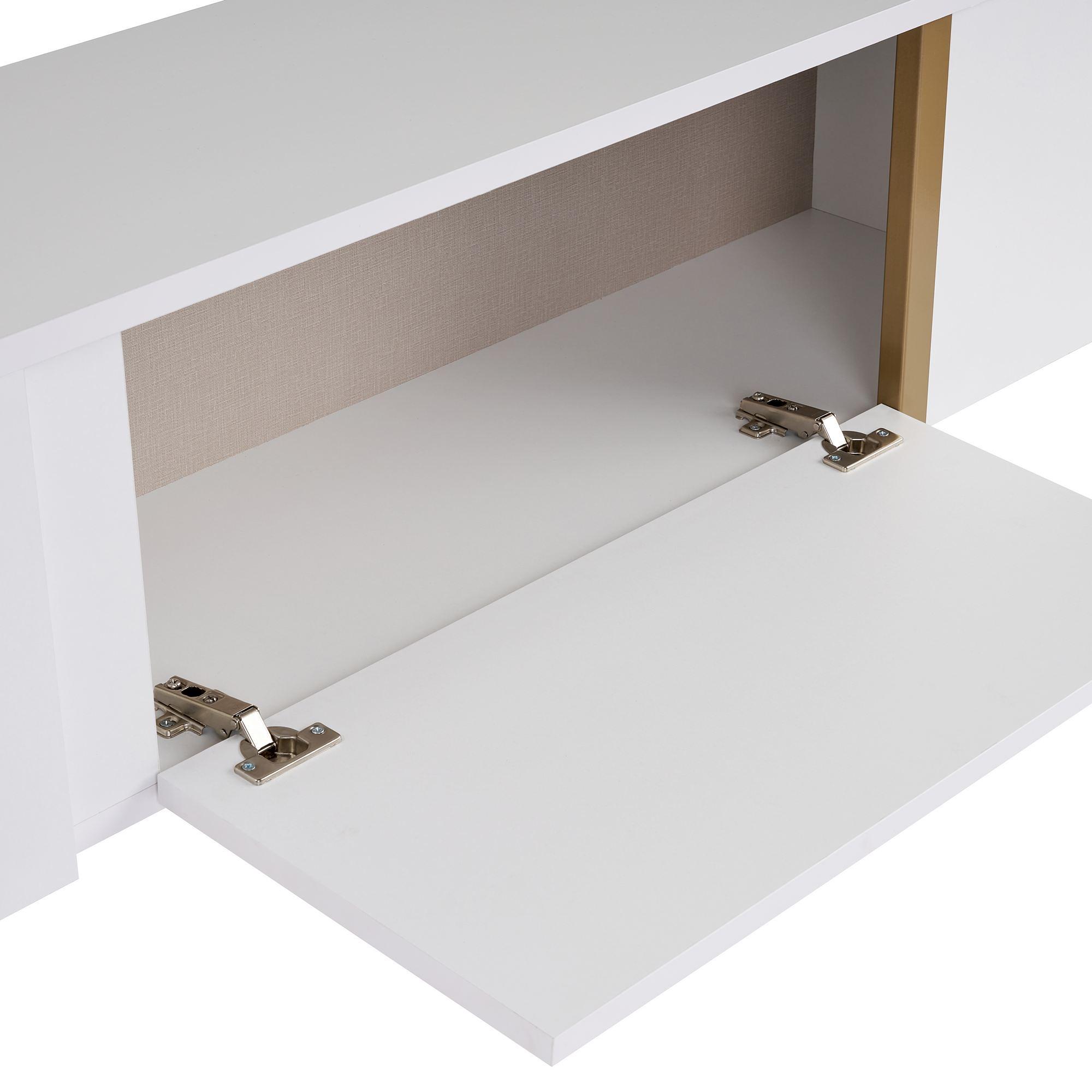 Onera Sideboard Weiß Gold 4