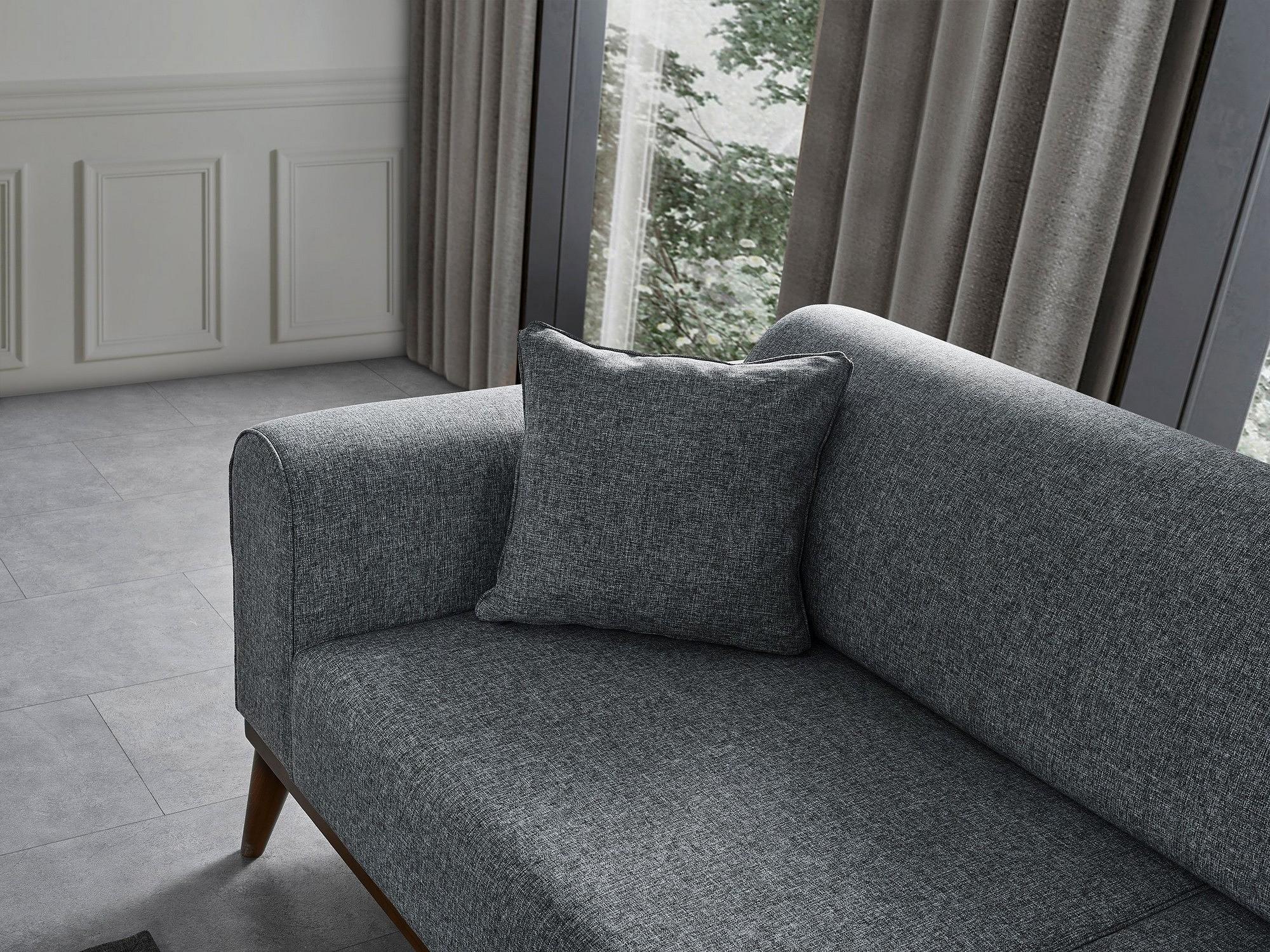 Cofi 3-seater sofa bed light grey 4