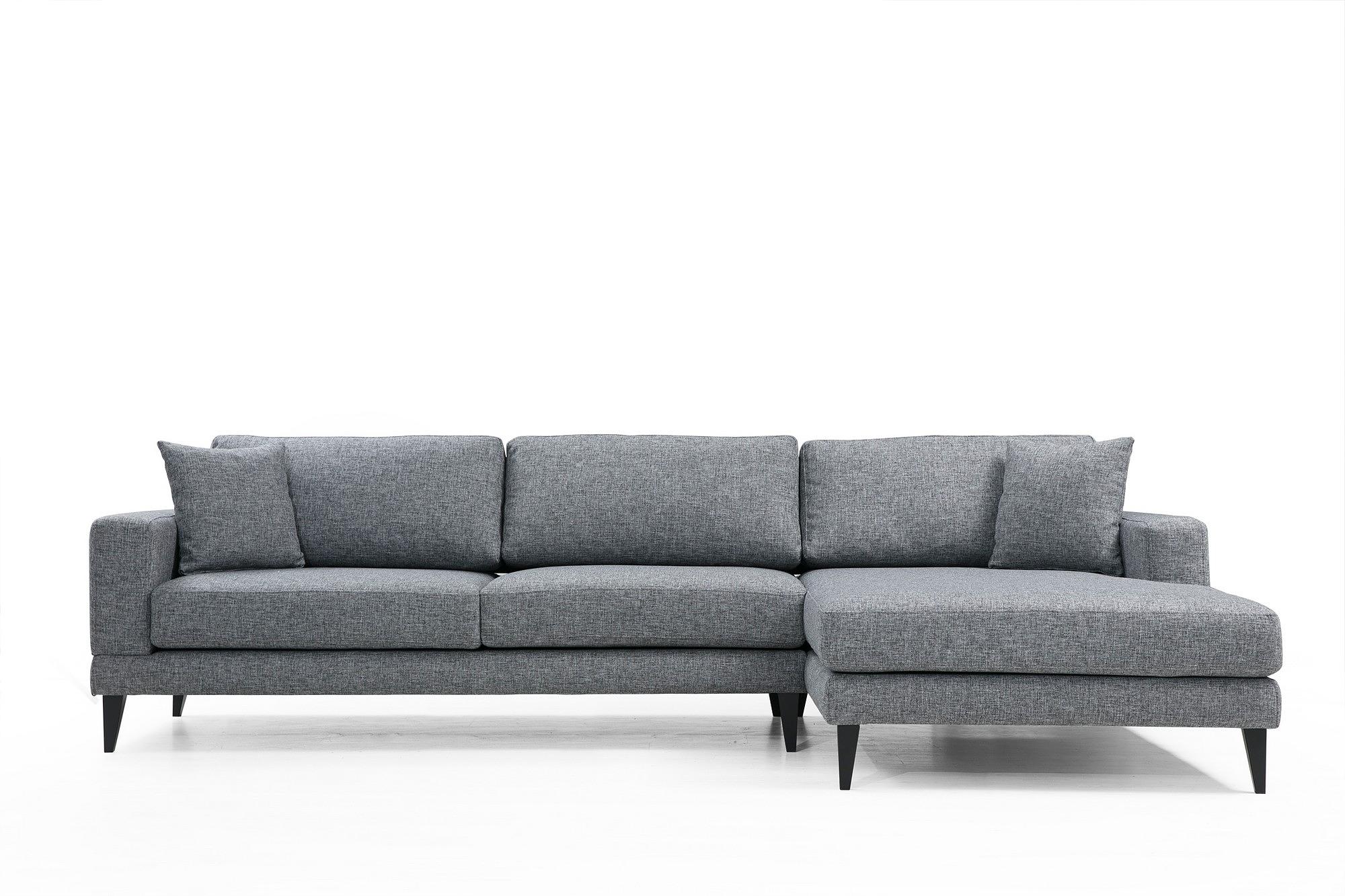 Nordic Ecksofa Rechts Grau 5