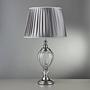 Table lamp Greyson mixed fabric 1-light glass silver 3