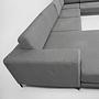 Tyme Sofa Landscape With Récamiere Fine Fabric Slate Grey 5
