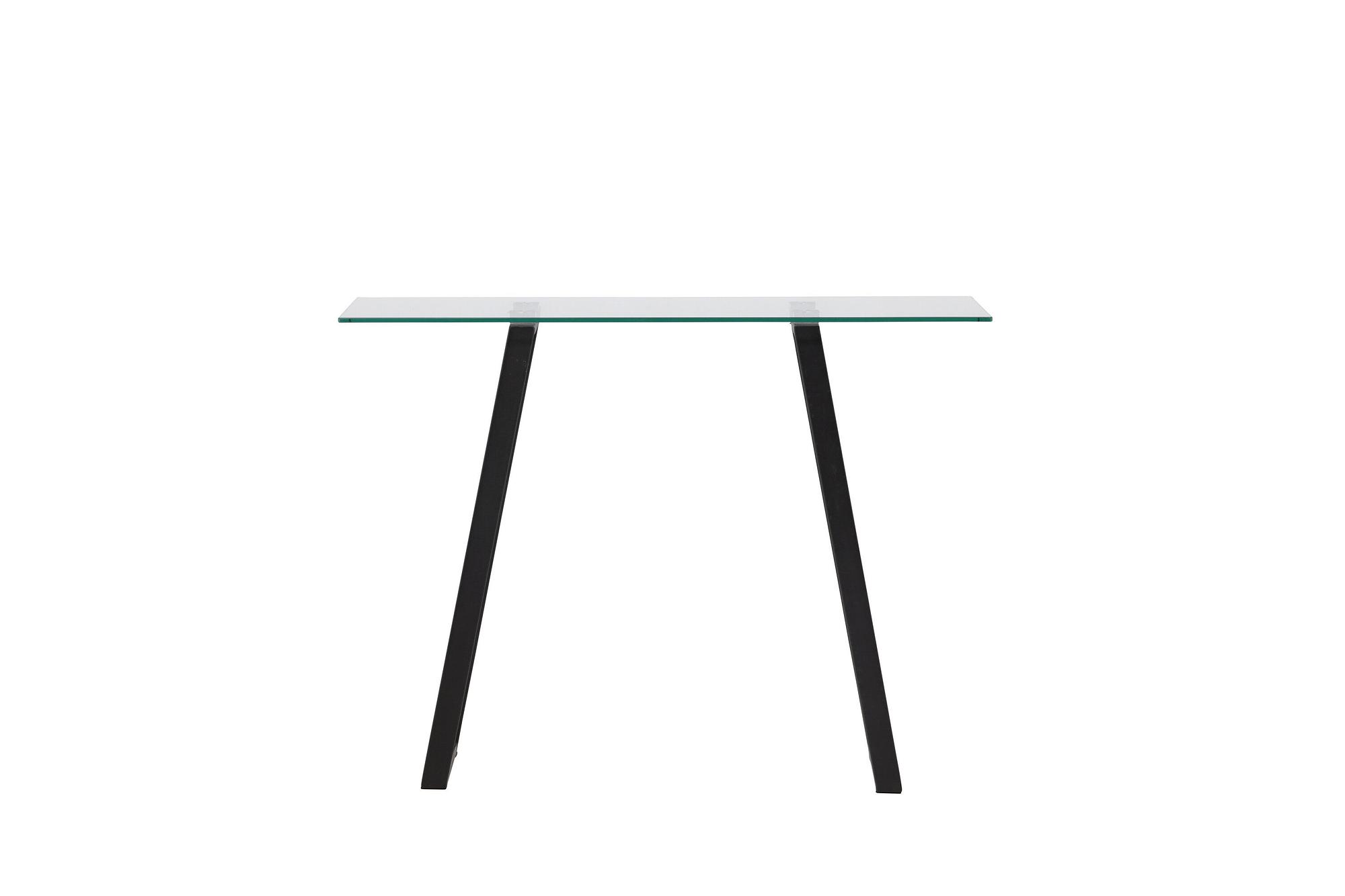 Horten Schreibtisch Stahl Glas Silber 6