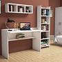 Hera Desk & Bookshelf Wood Veneer White 1