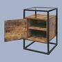 Beistelltisch Industrial-Style Dunkelbraun 1