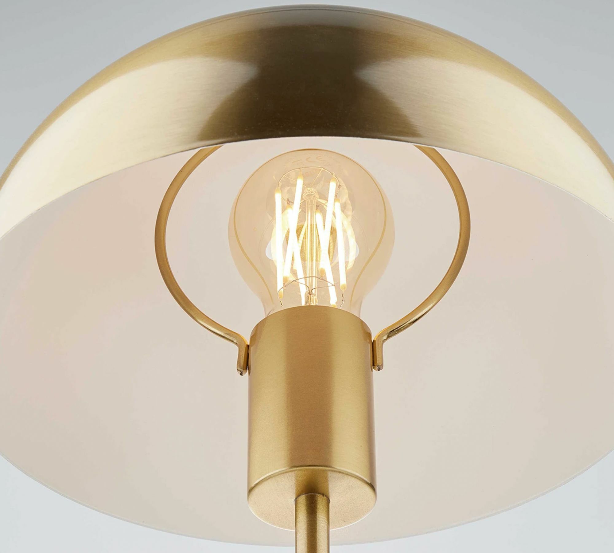 Tischlampe 1-flammig Metall Gold 2