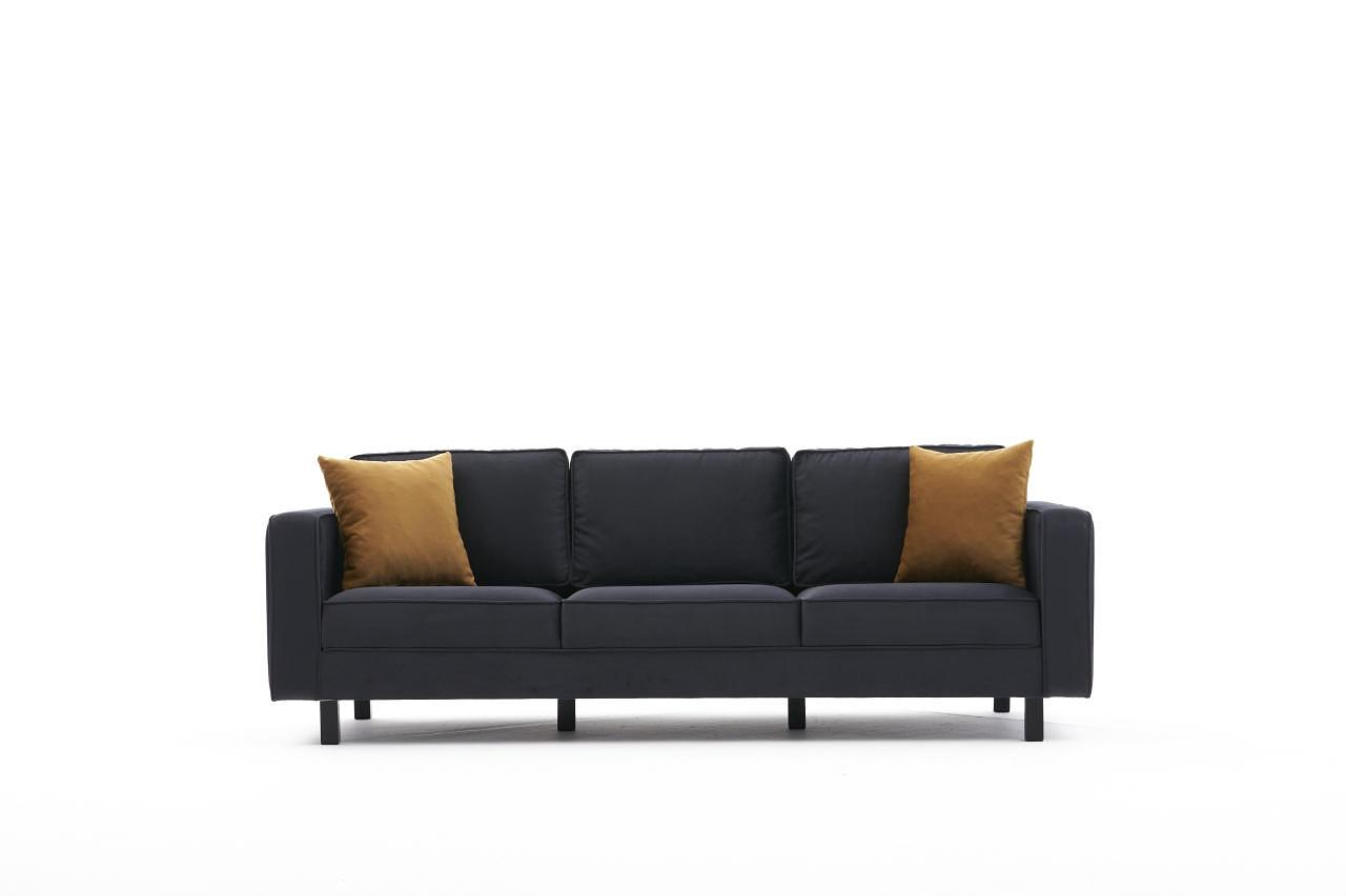 Kale Sofa 3-Sitzer Samt Anthrazit 4