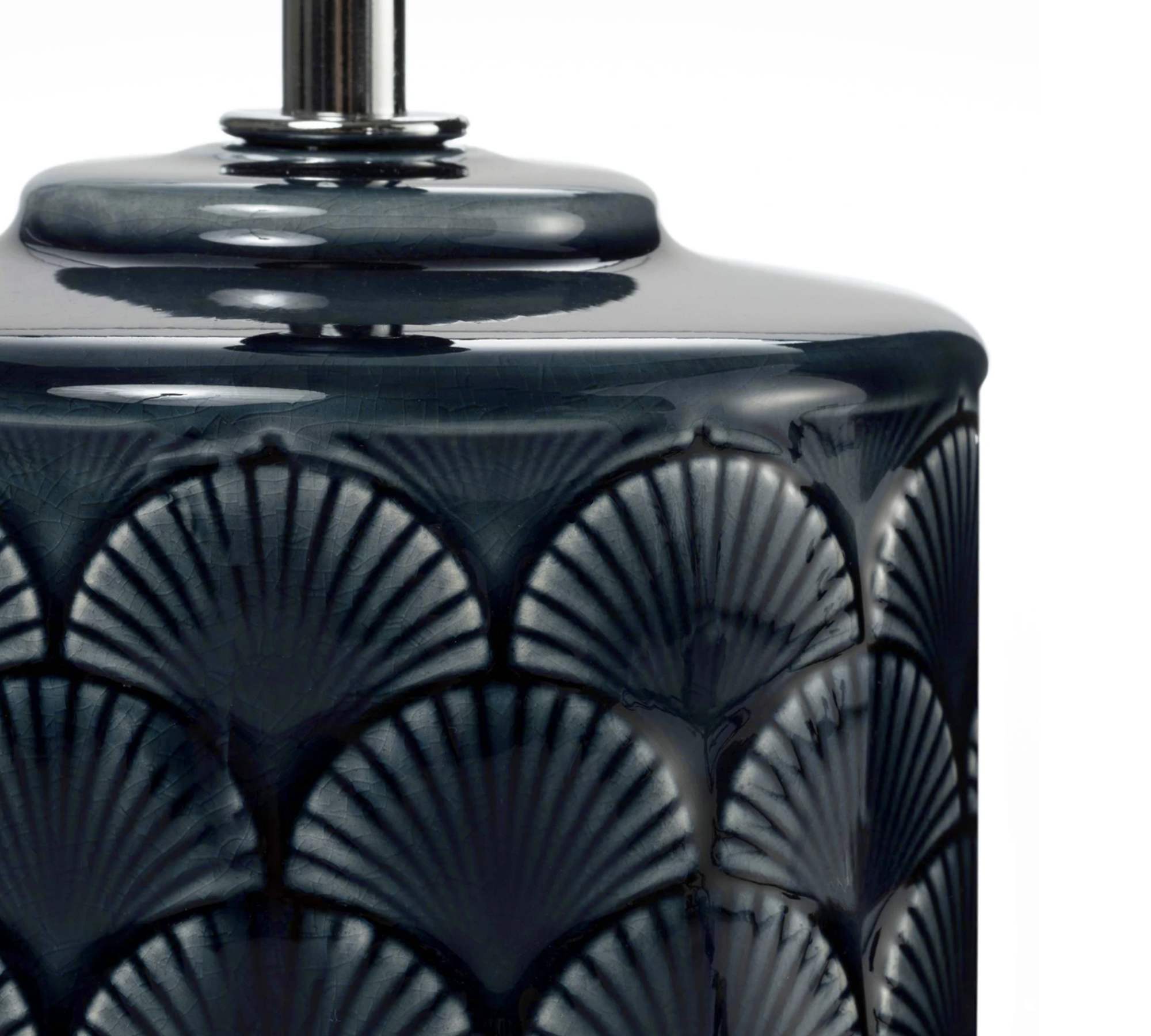 Table lamp 1-flame mixed fabric ceramic 4