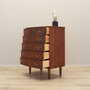 Vintage chest of drawers walnut wood brown 1970s 3