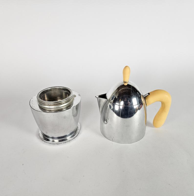  Vintage Espressokocher Silber 1990er Jahre  4