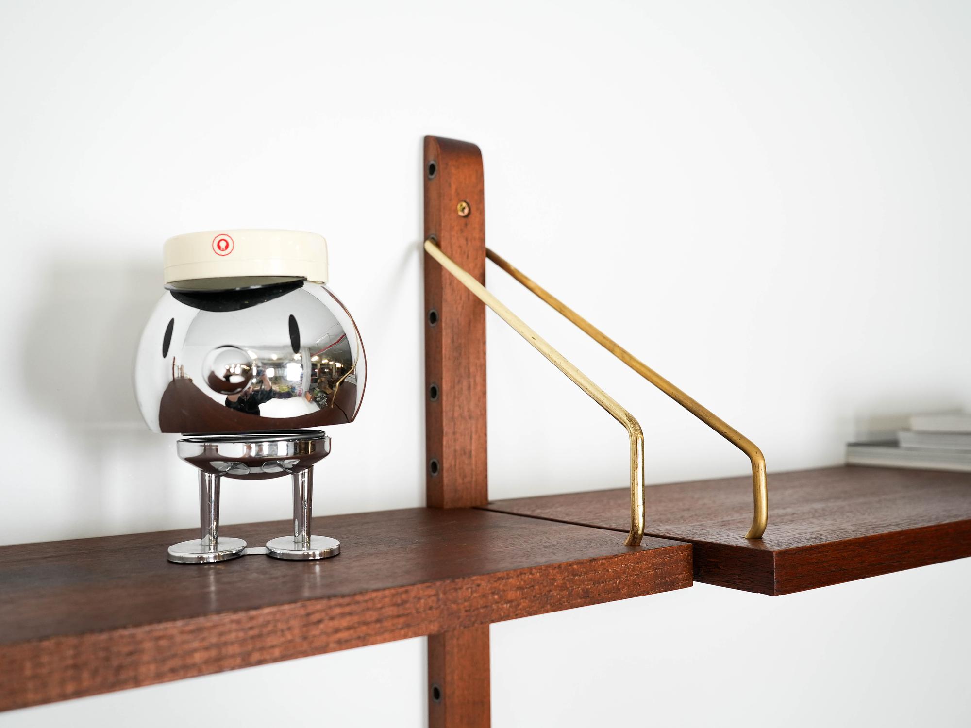 Teak Wood Shelf 1960s 13