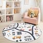 Road map children's rug Multicolored ⌀150cm 2