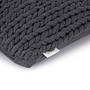 Kissenbezug Knit Baumwolle Anthrazit 2