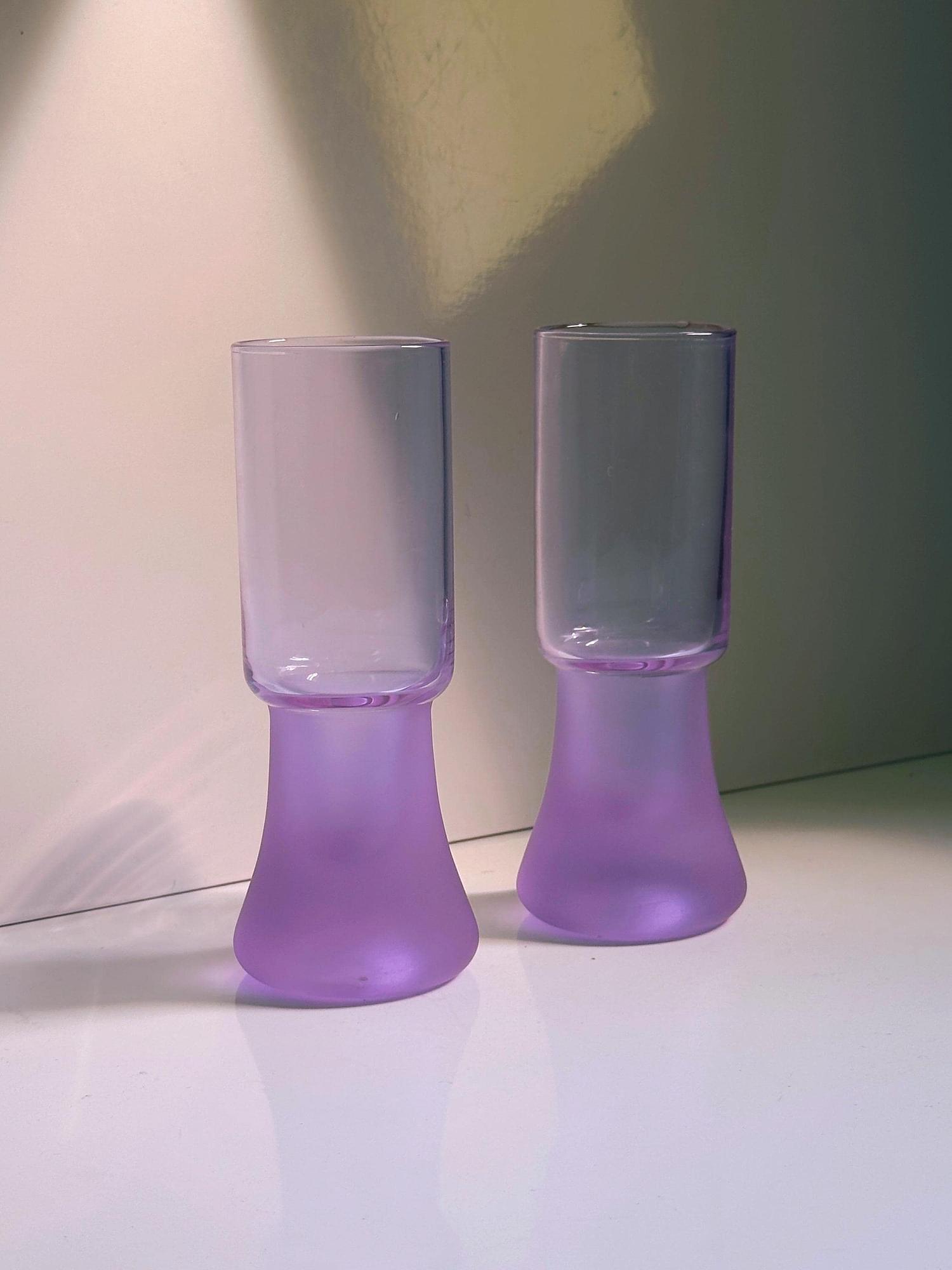 6x Vintage Drinking Glasses 1970s 3