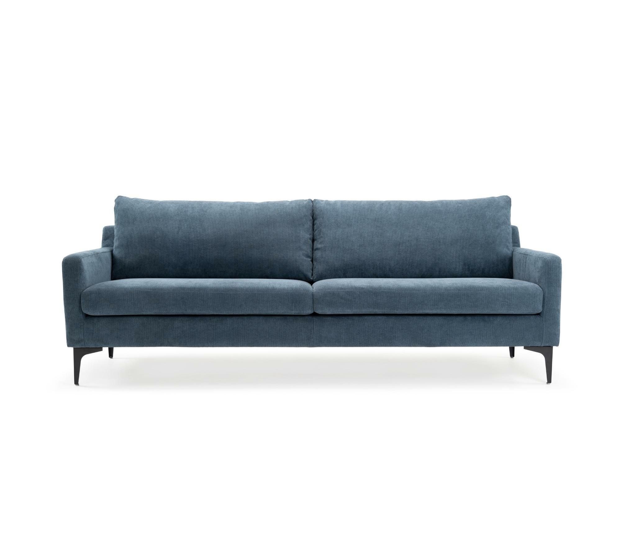 Astha 3-Sitzer Sofa Sorrento Steel Blue 1