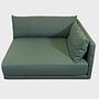 Vincent 1-Sitzer Modul Rechts Cura Dark Green 3
