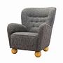 Armchair Textile Gray 0