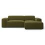 2-Sitzer Sofa Karen Récamiere Rechts Oliv 0