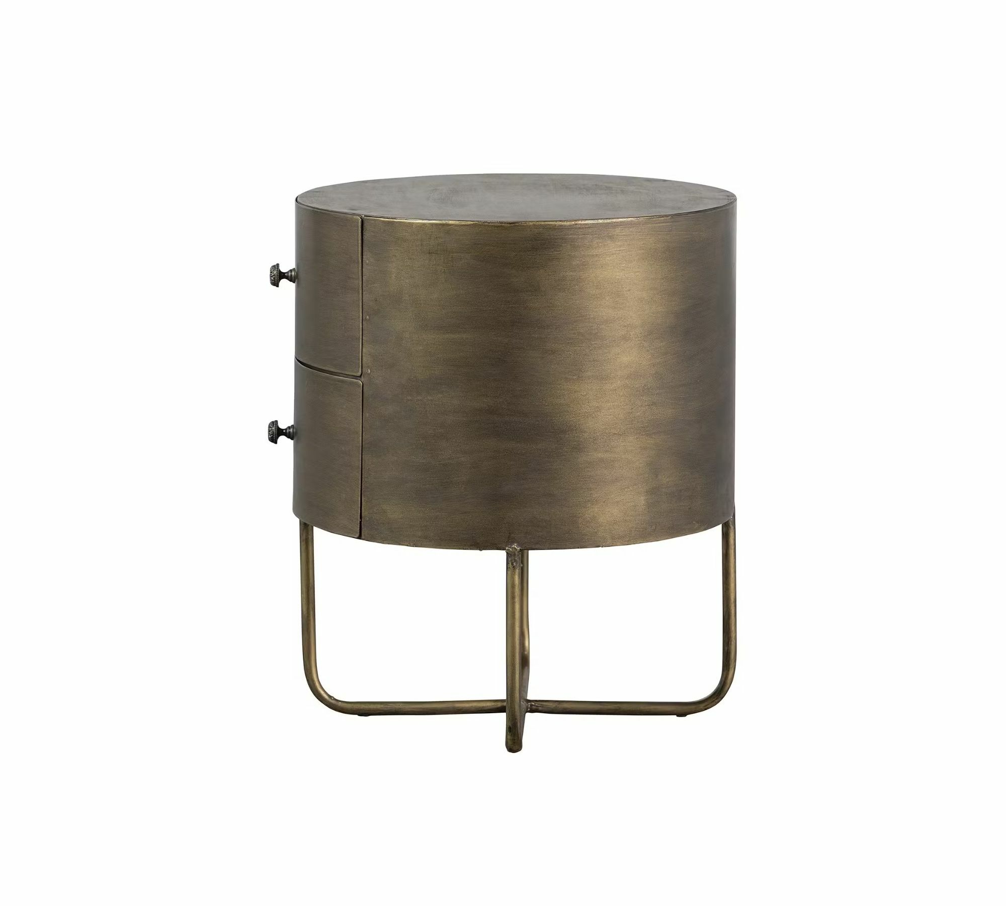 Beistelltisch Metall Antik Messing 4