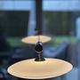 Vector Tavolo Luna 2 Grande Pendelleuchte Glas Weiß 0