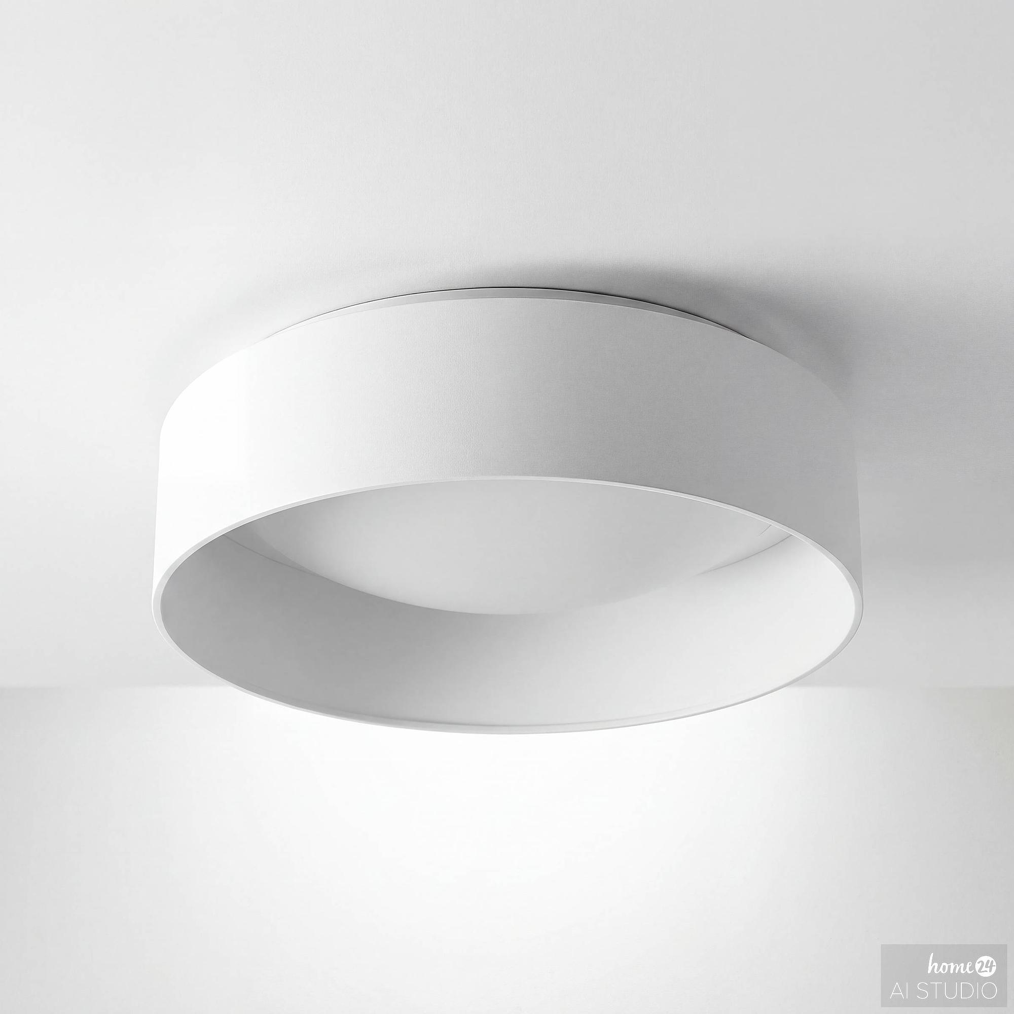 JOULO Ceiling Light 1-Light Iron Textile White 2