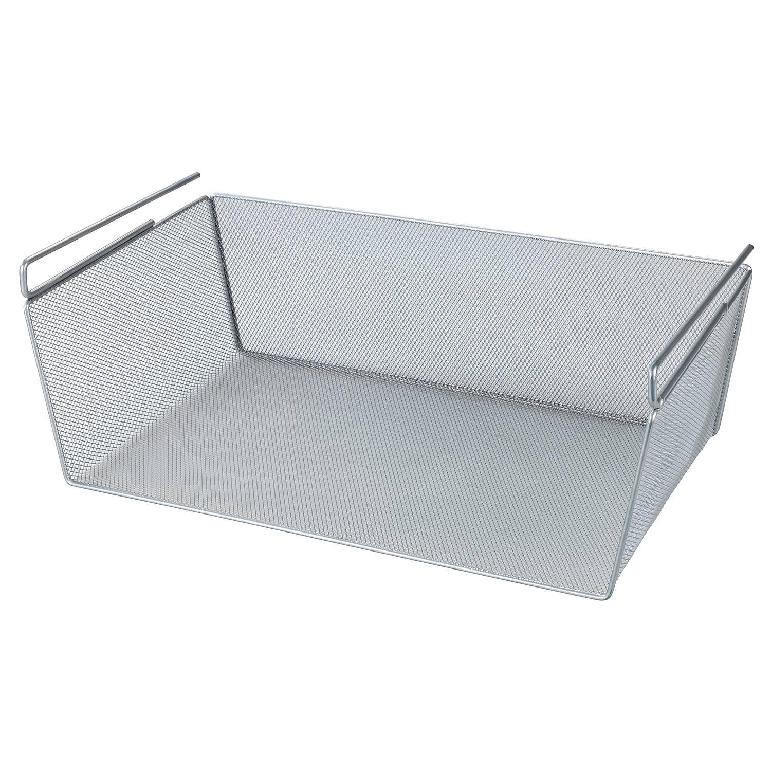 Boston Regaleinhängekorb Edelstahl Silber 1