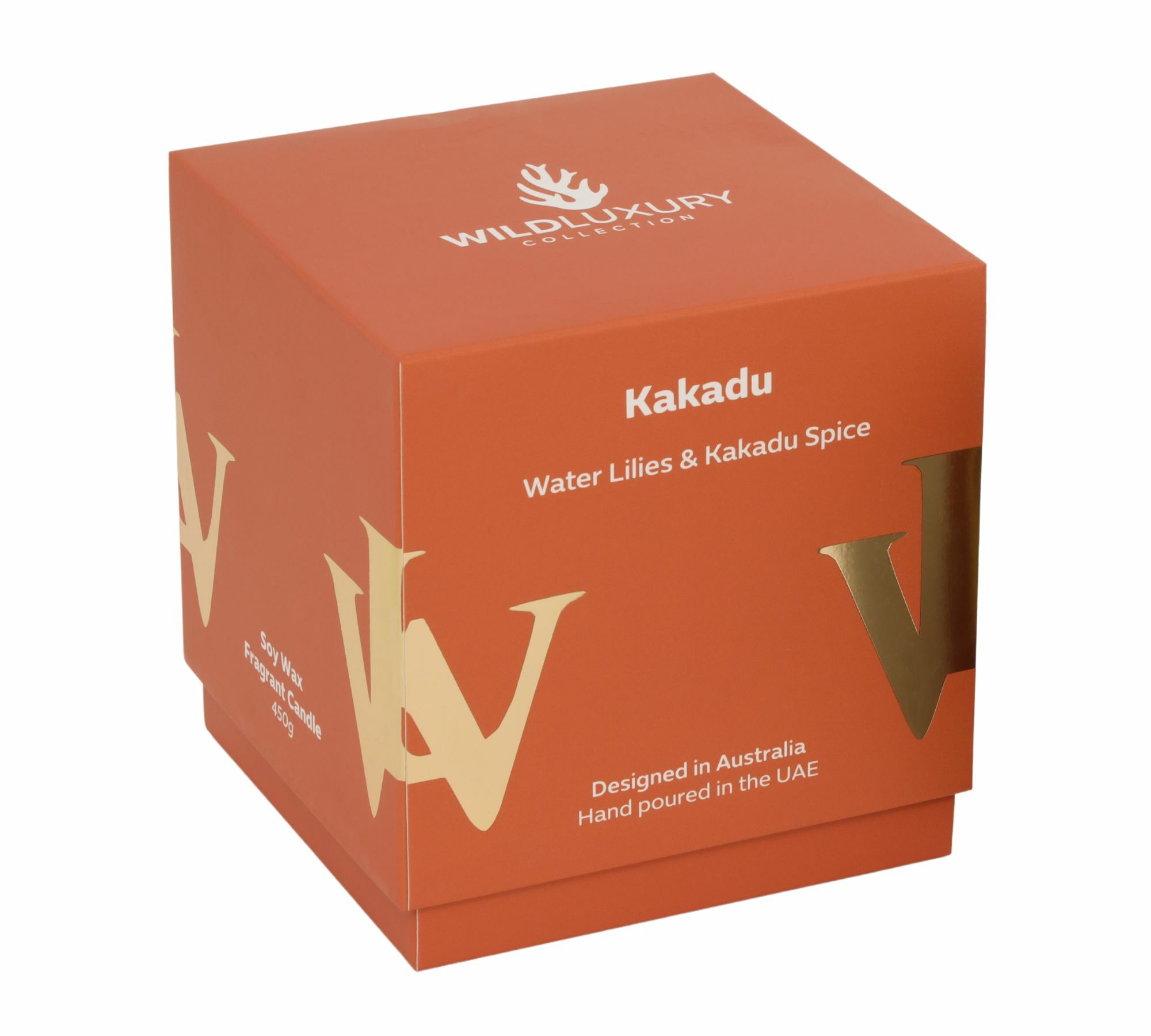 Handgegossene Sojawachs Duftkerze Water Lilies & Spice 450gr 1