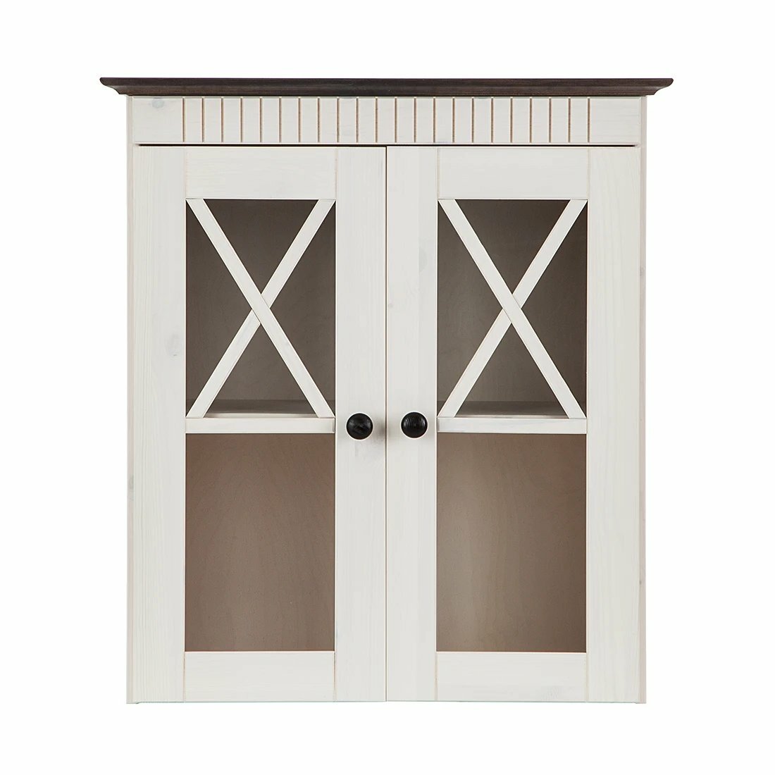 Hängeschrank Holz Weiß 3