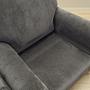 Armchair Velvet Grey 1980s 10