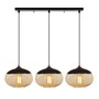 Industrial pendant lamp 3 elements metal honey 1