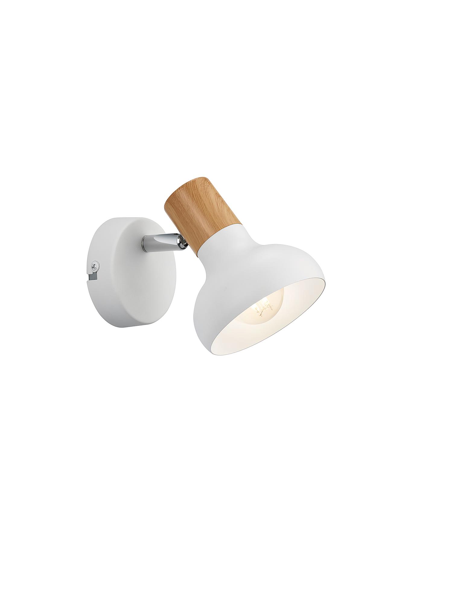 Latika Wandleuchte 1-flammig Eisen Weiß 3