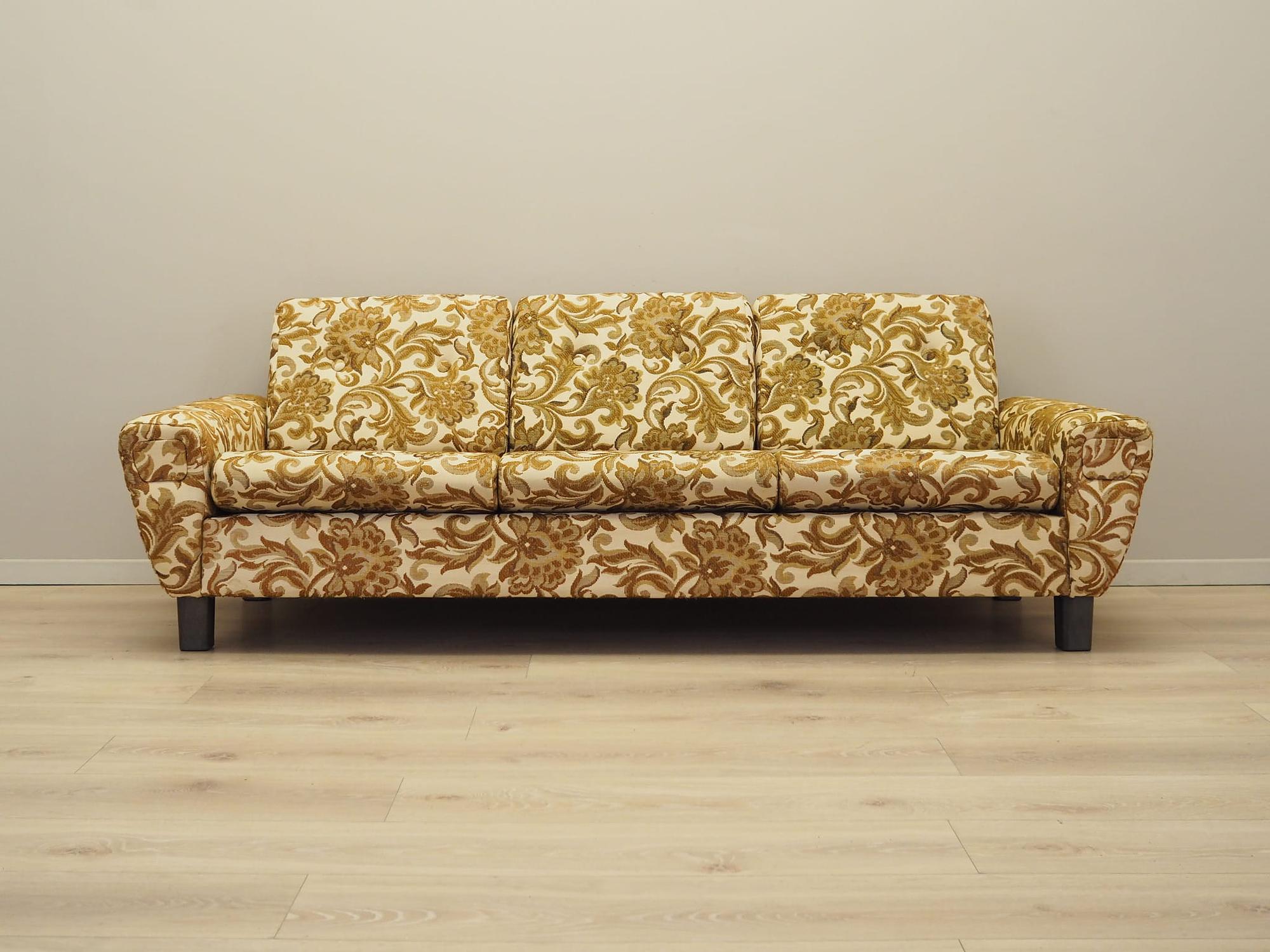 3-seater sofa yellow 1960s 2