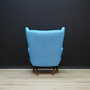 Vintage Armchair Teak Textile Blue 1960s 7
