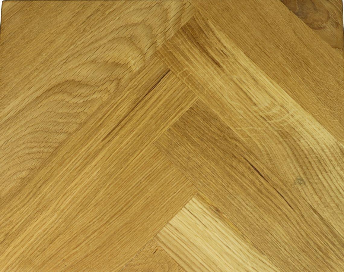 Fishbone Beistelltisch Eiche Metall 4