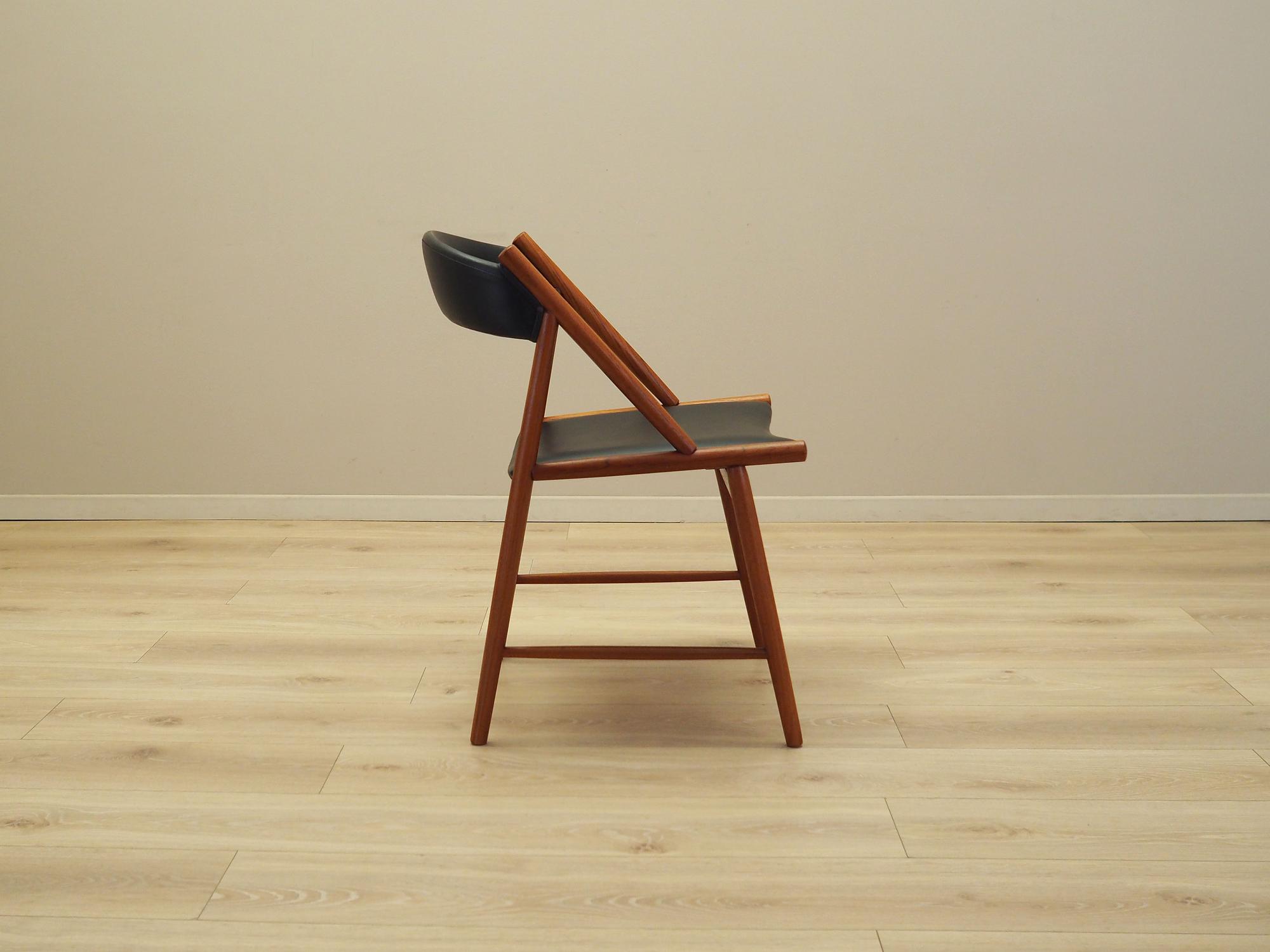 Sedia da pranzo in teak anni '70 7