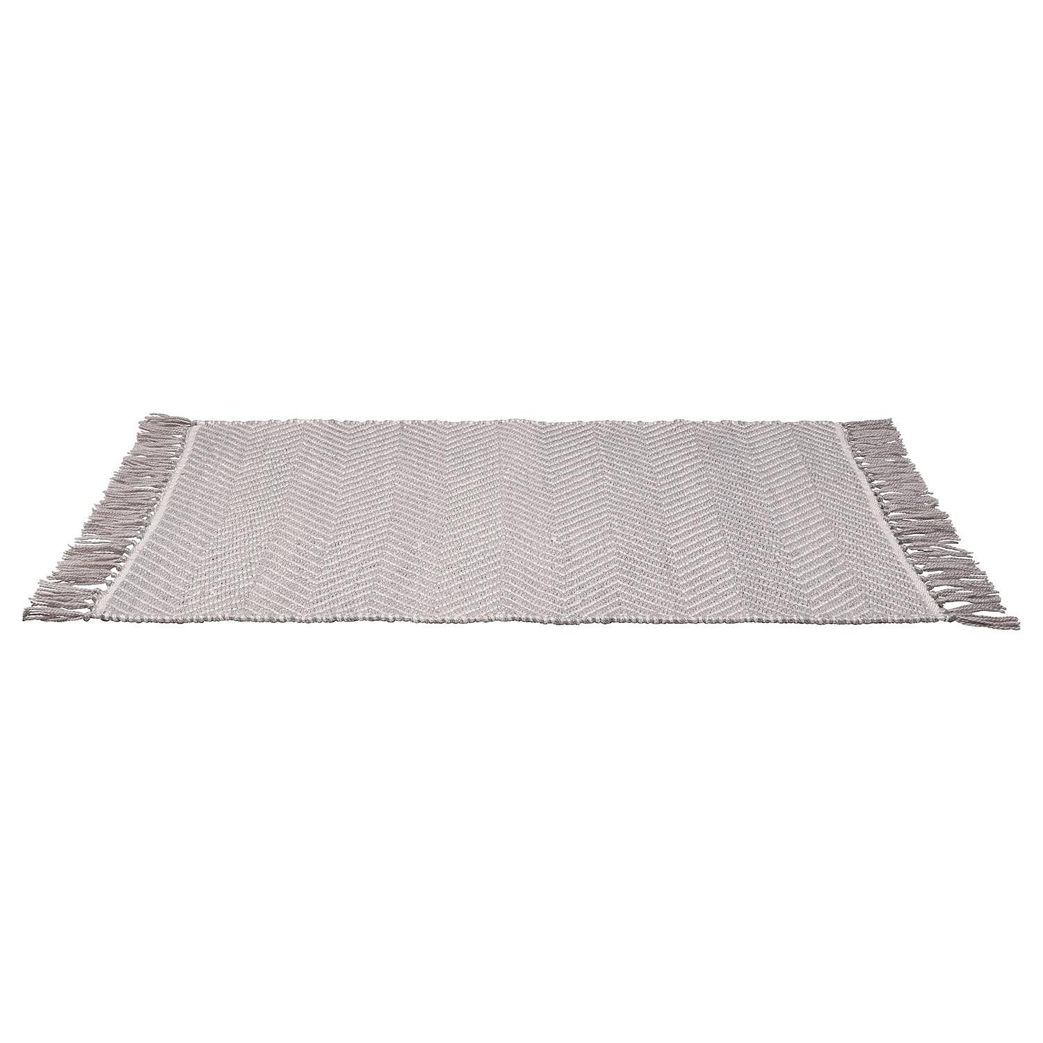 Badematte Gata Grau Weiß 2