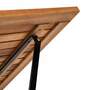 Gartentisch Metall Akazienholz Schwarz 3