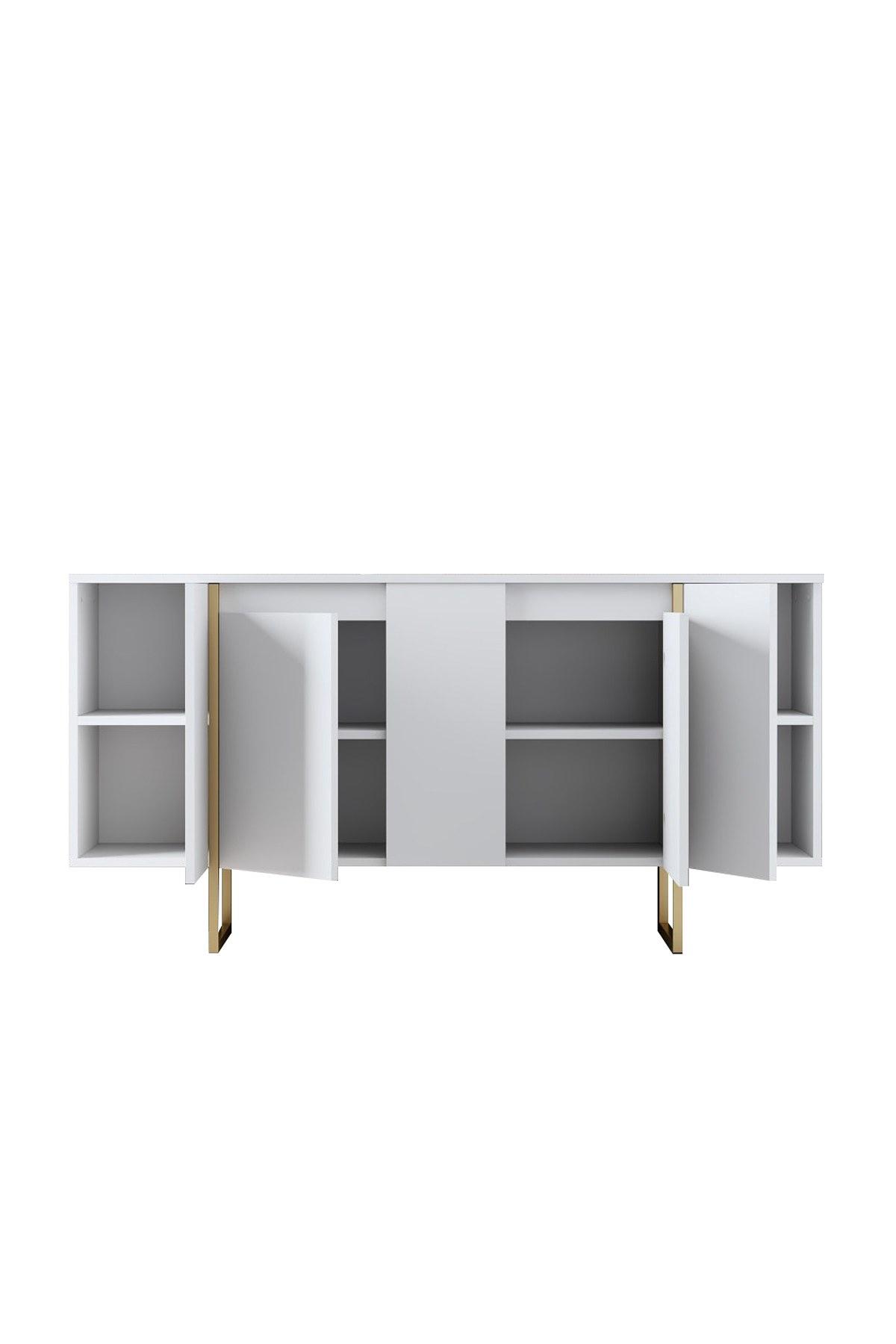 Luxe Konsolentisch Weiß 8