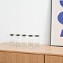 Glass Set Hollywood Regency Style Transparent 1970s 1