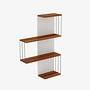 Cambel Wall Shelf Wood Veneer White 6