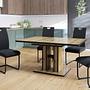 Kireyi Dining Chair Set of 4 Black Woven Fabric Steel 2