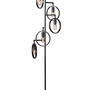 Lampada da terra a 5 luci metallo nero 5