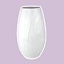 Vintage Vase Ceramic White 1980s 1