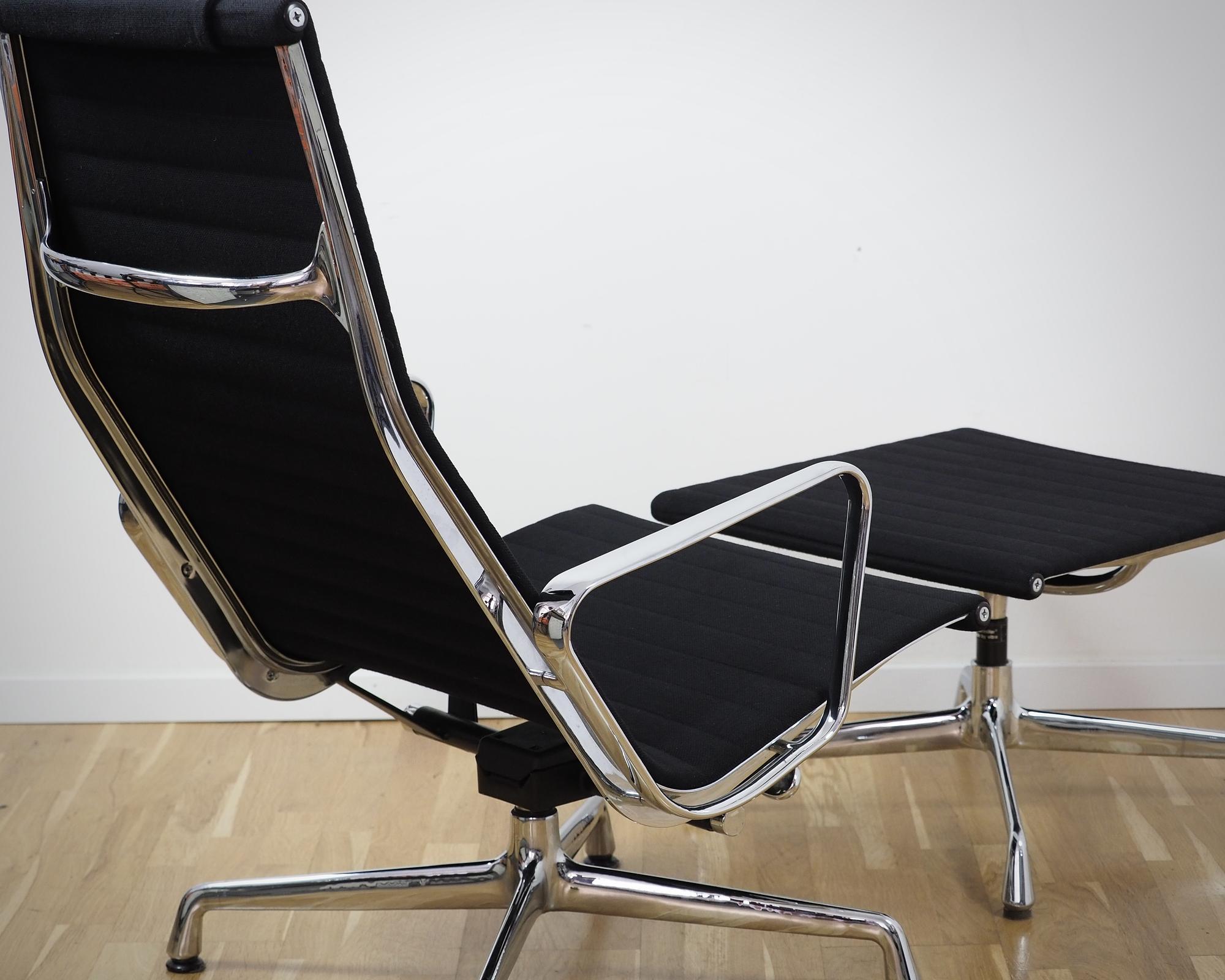 Aluminium Chair EA 124 & EA 125 Hopsack Schwarz 4