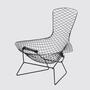 Bertoia Bird Chair Schwarzes Gestell 0