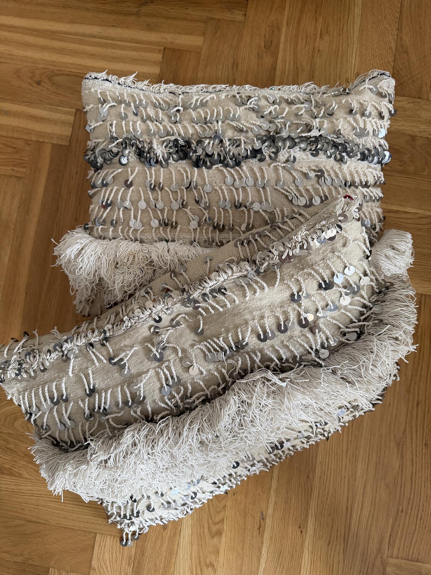 2x Pillowcase Cotton Beige 0