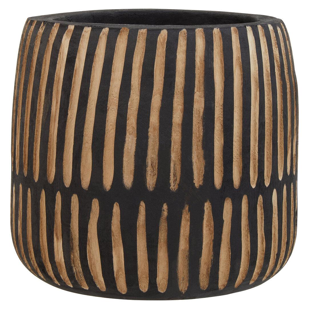 Arlo Große Natur und Schwarze Holzvase
 2