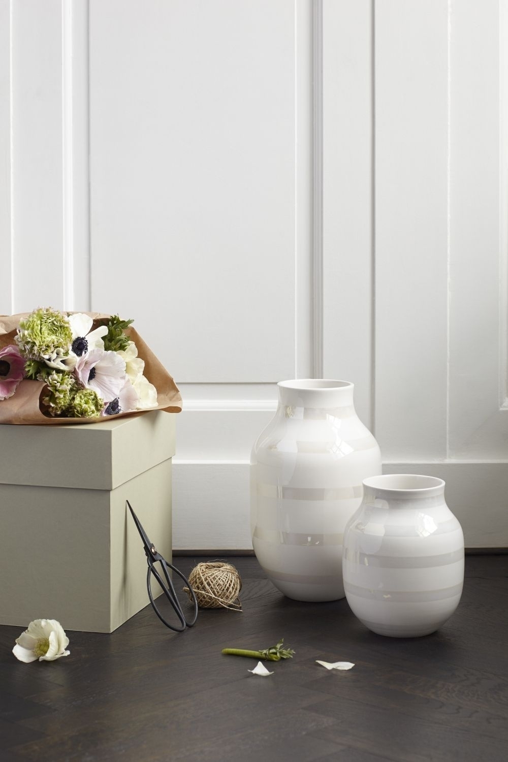 Omaggio Keramikvase Weiß 1