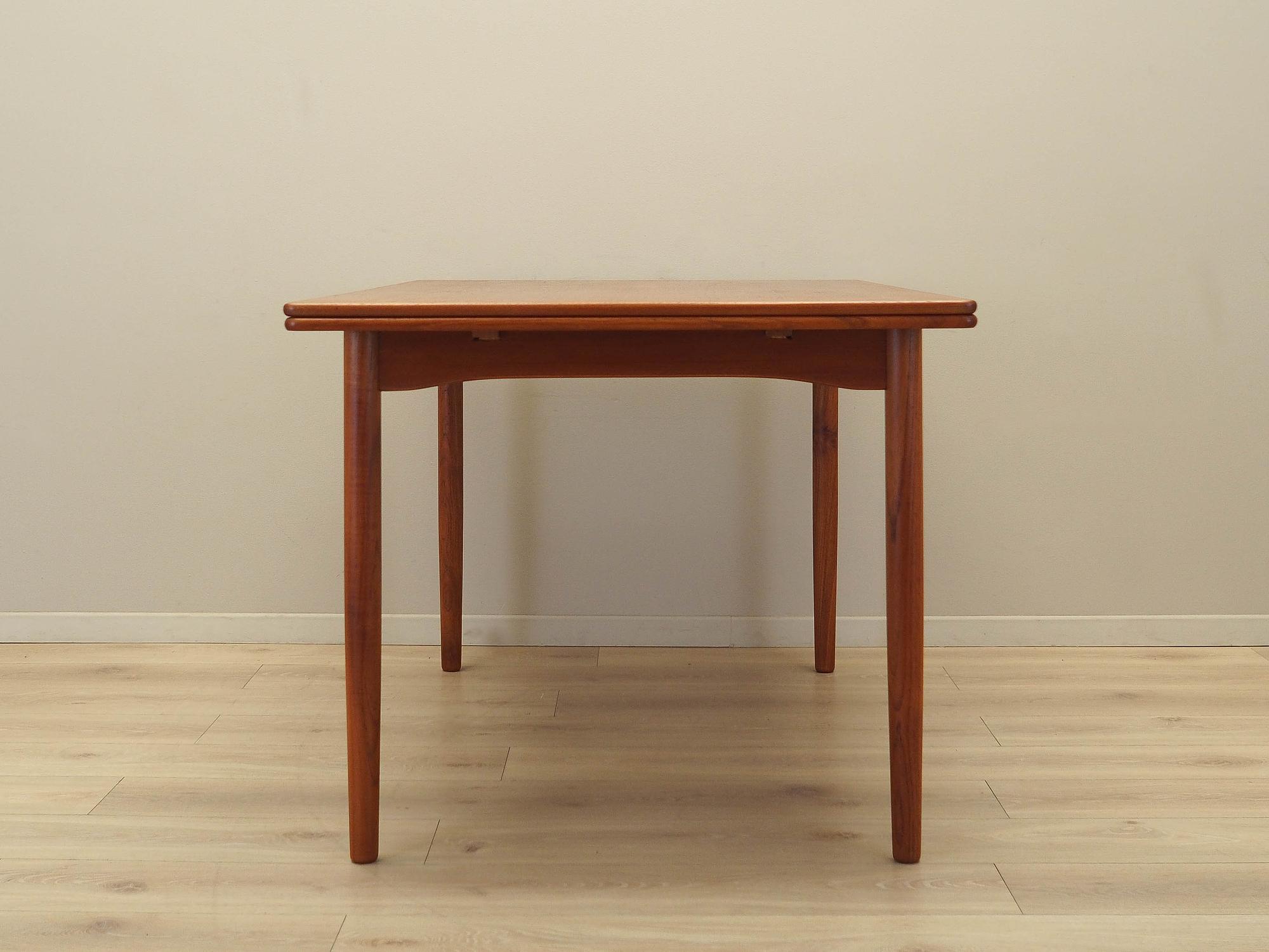 Teak table Brown 1970s 9