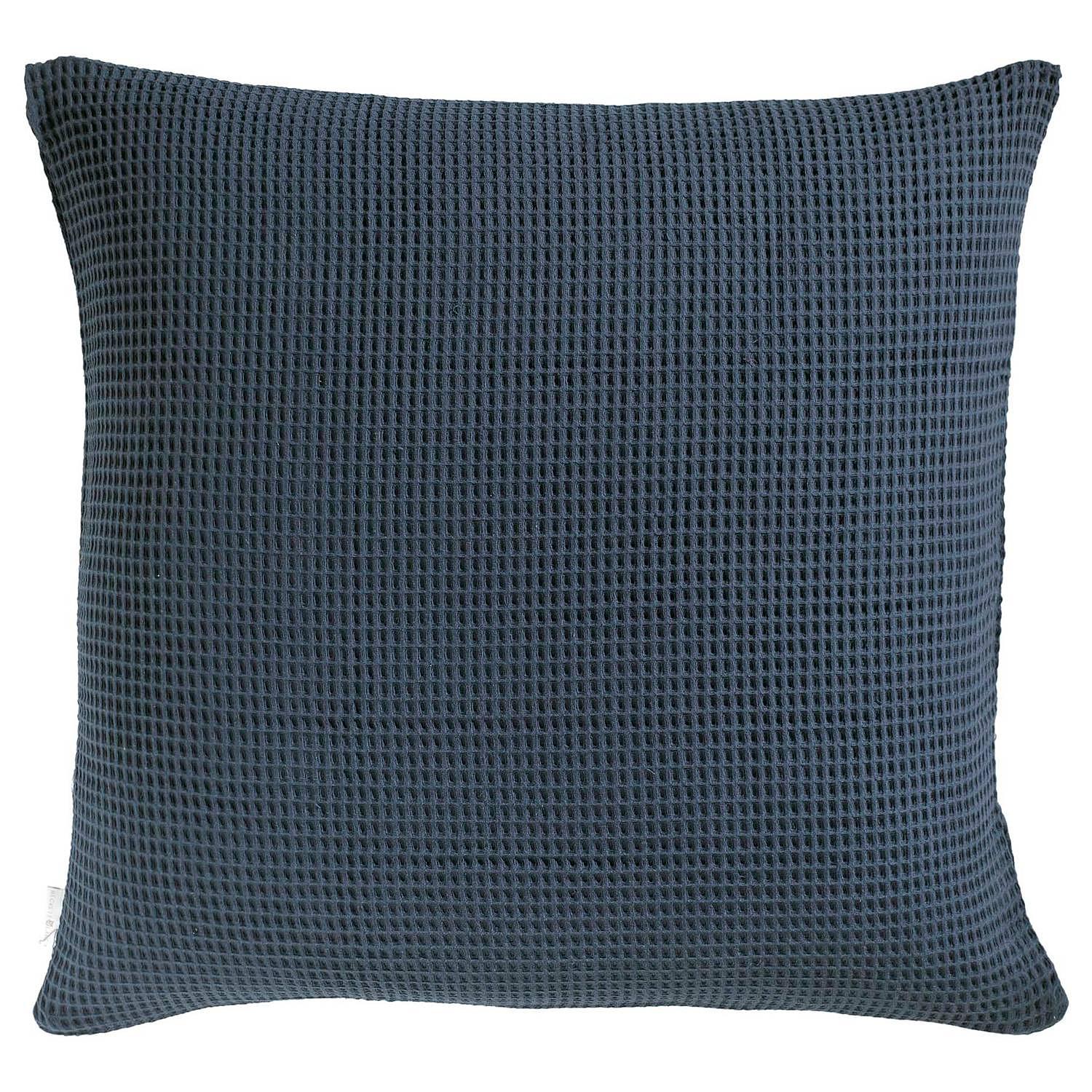Wafel II Kissenbezug Baumwolle Dunkelblau 80 x 80 cm 0