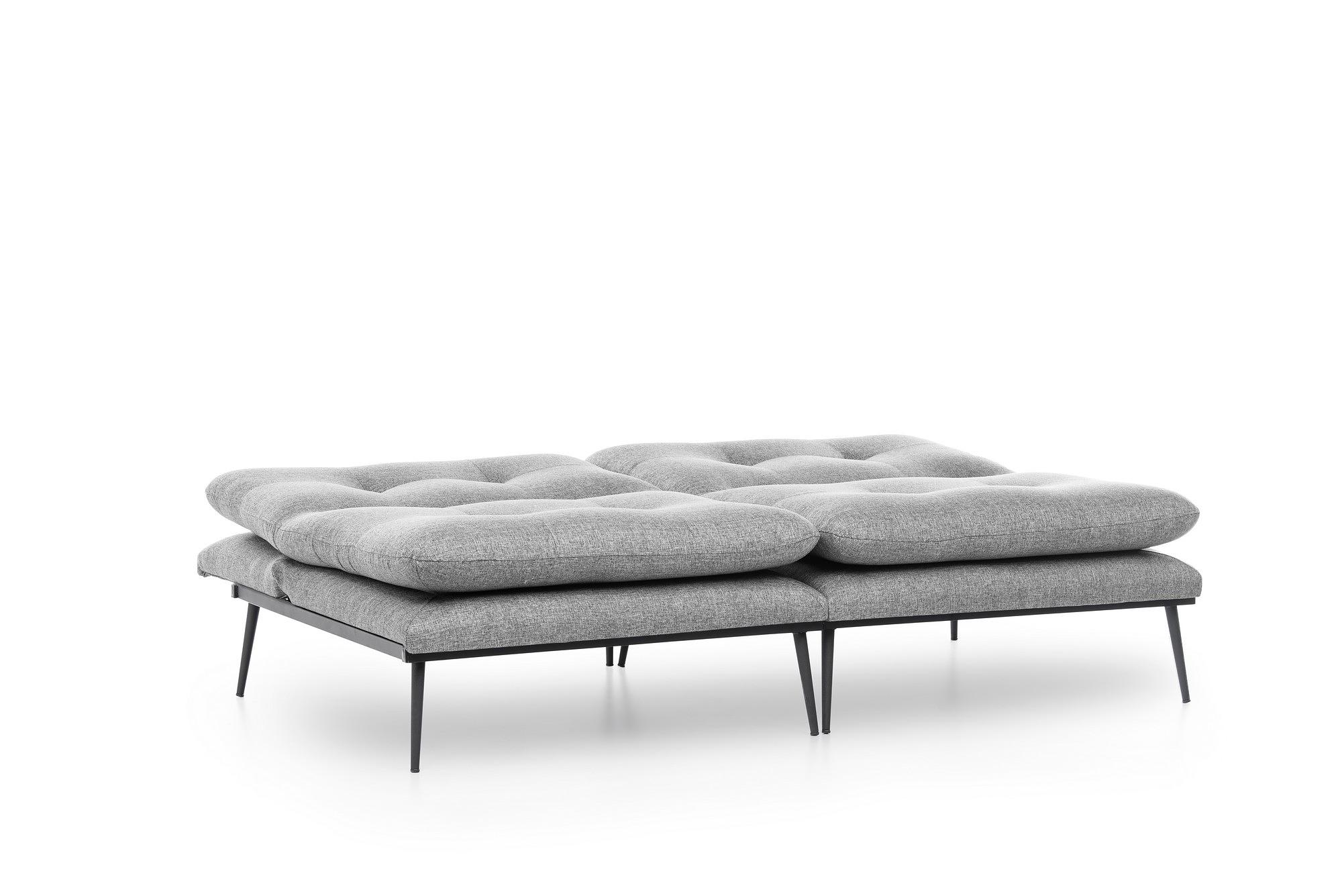 Martin Sofabed Schlafsofa 3-Sitzer Grau 7